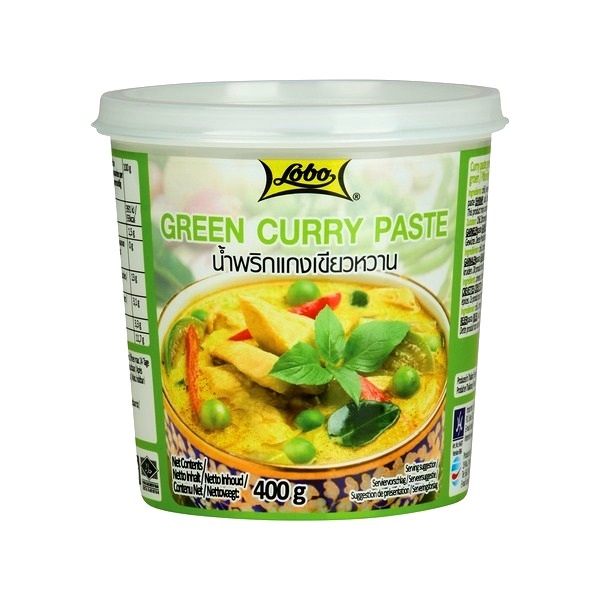 Green curry paste - Lobo 400 g.
